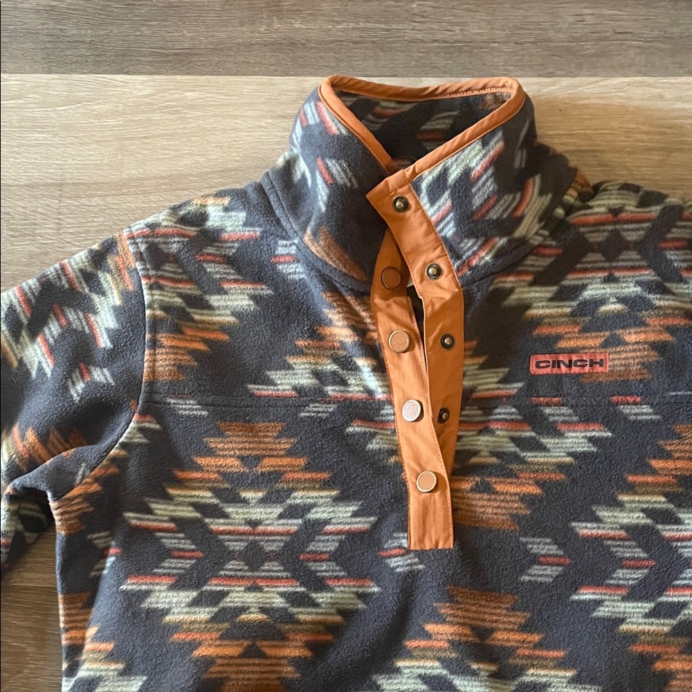 Cinch Women’s Multicolor Aztec Button Pullover - image 3